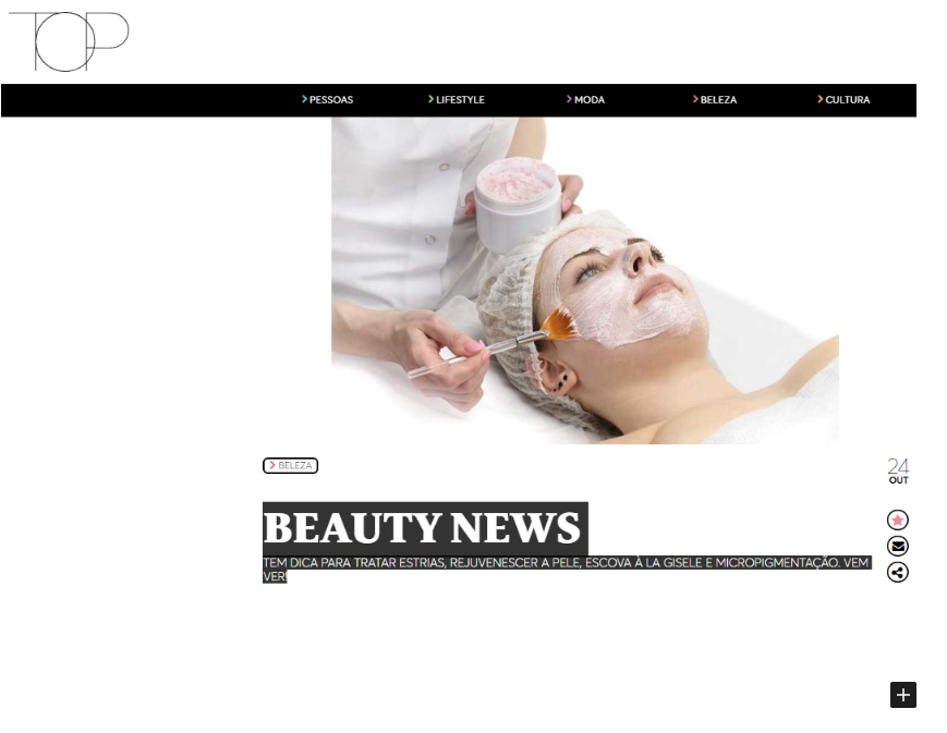 Top Magazine: Beauty News com Fabiola Fortunato